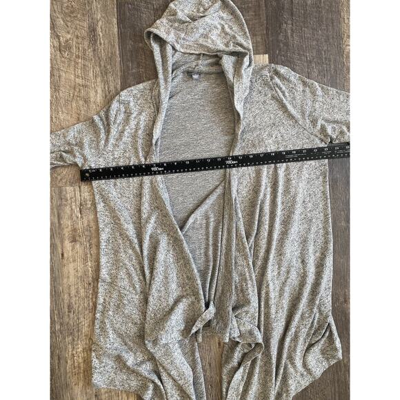 Aerie Sweater Womens Medium Cozy Flowy Casual Open Cardigan Gray Thumb Holes - Picture 6 of 10